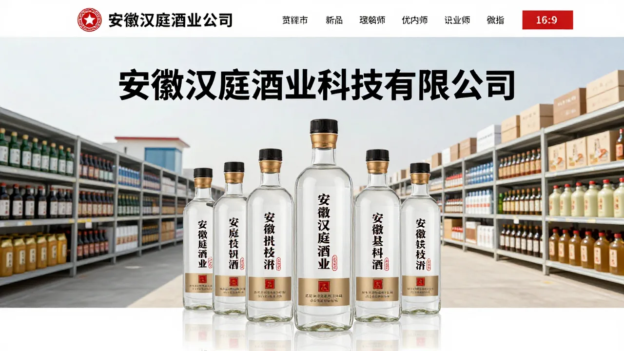 安徽汉庭酒业科技有限公司 首页主视觉